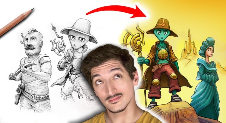 Draw and design an original character for you
