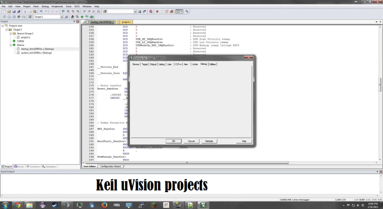 Do Keil uVision projects